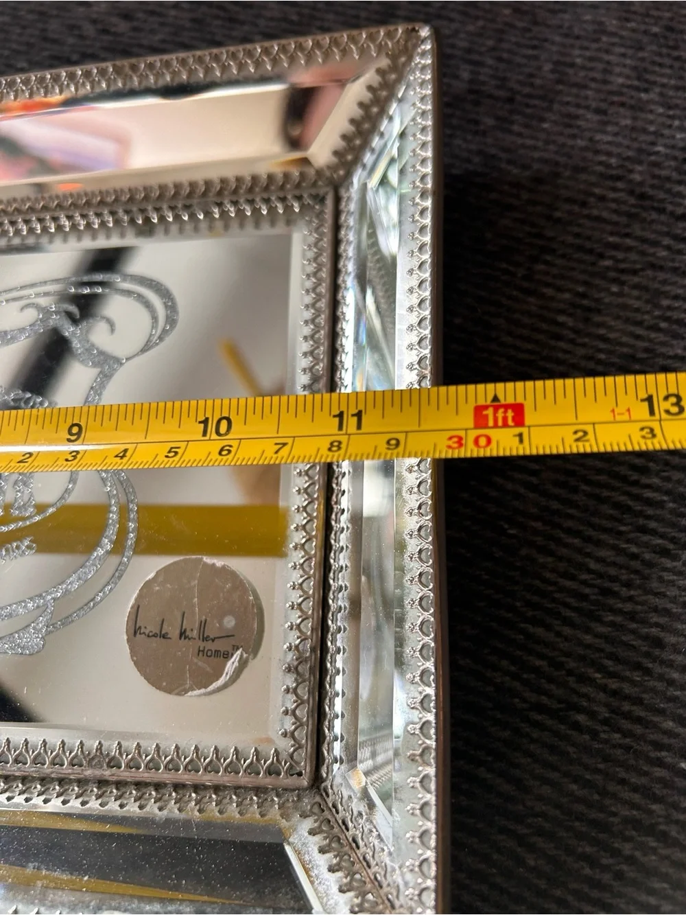 ANTHROPOLOGIE Nicole Miller Colab  French Apothecary Mirrored Tray #1015259